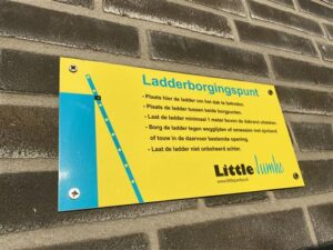 Aanduidingsbord tbv ladderborgingspunt