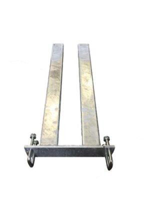 Staanderset tbv 2 spindels/wielen incl. u-beugels